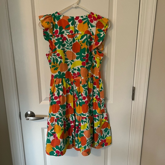J Crew Tropical Print Linen Blend Dress - Picture 4 of 5